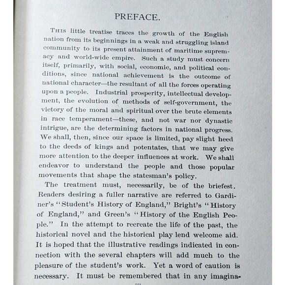 The Growth Of The English Nation By Katherine Coman, Antiquarian 1894 - Picture 9 of 13